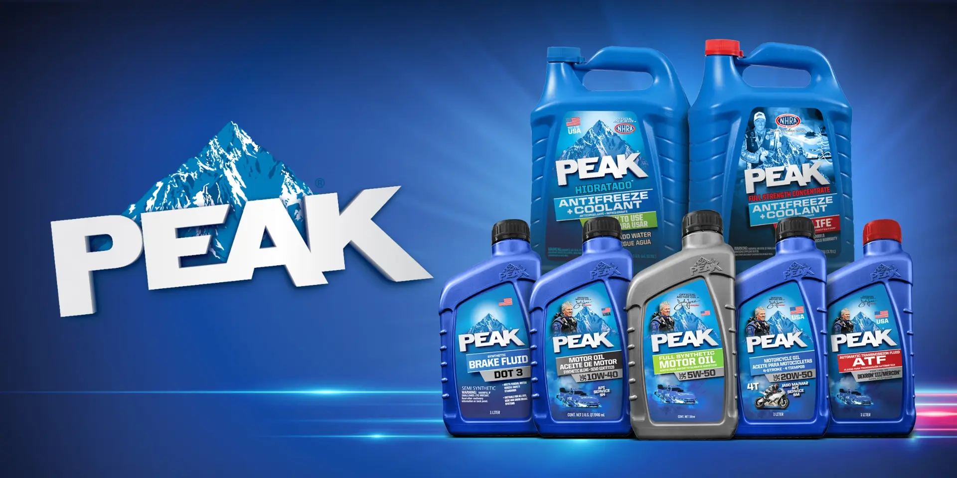 Productos PEAK en Ushuaia – Aceites, Aditivos, Refrigerantes y Más Variedad de productos PEAK en Tierra del Fuego: aceites para motor, líquidos de frenos, anticongelantes y aditivos
