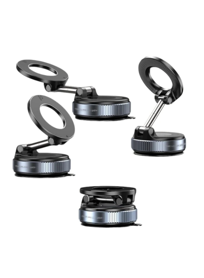 Soporte porta celular magnético para auto. Base con botón de bloqueo y fijación firme en superficies lisas. Disponible en Todo Austral Ushuaia.