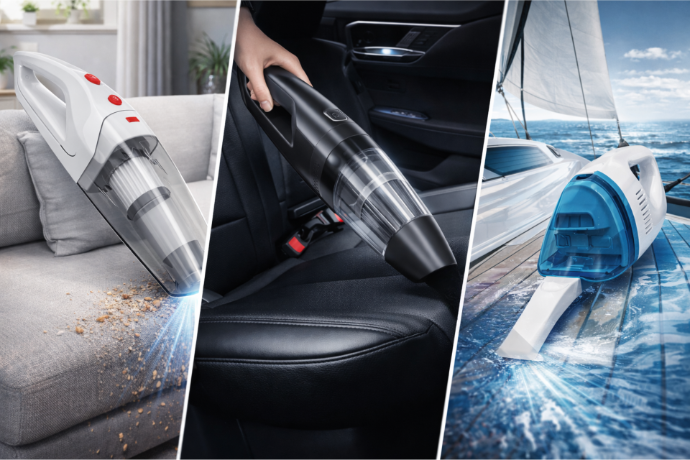Aspiradora Pórtatil para auto, hogar y barcos Ushuaia Tierra del Fuego
