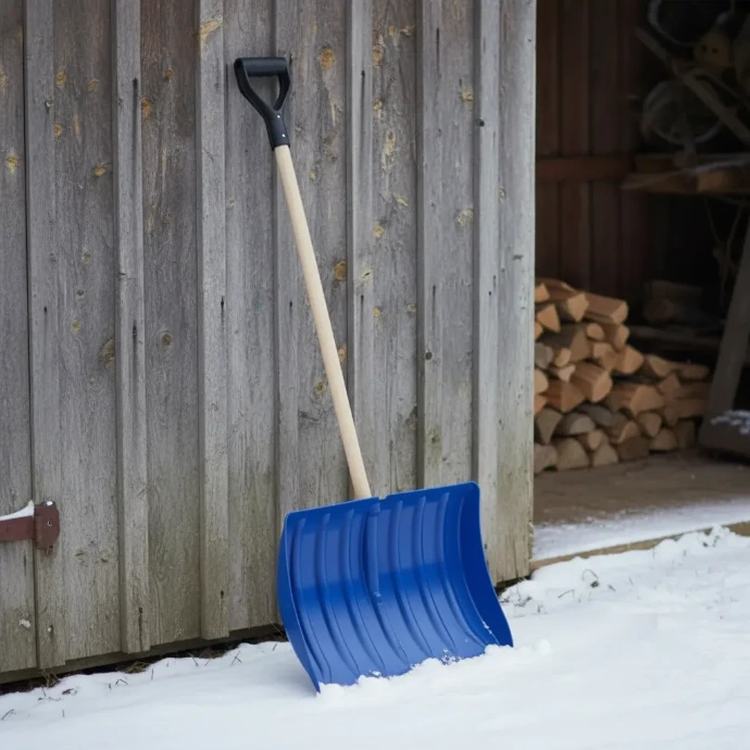 Pala para nieve plástica resistente con cabo para invierno en Ushuaia